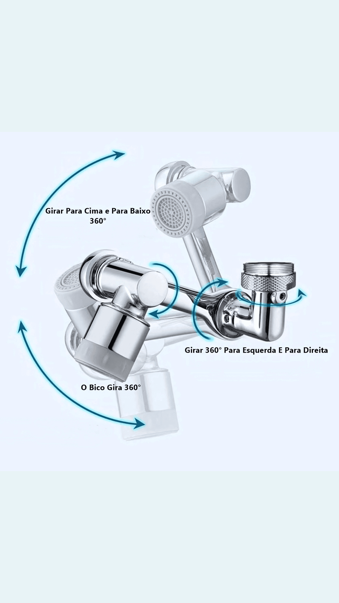 Adaptador Extensor Torneira Rotativa Universal 10