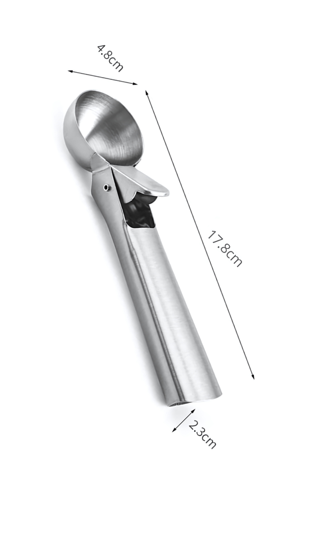 Colher De Sorvete Com Ejetor Inox 7