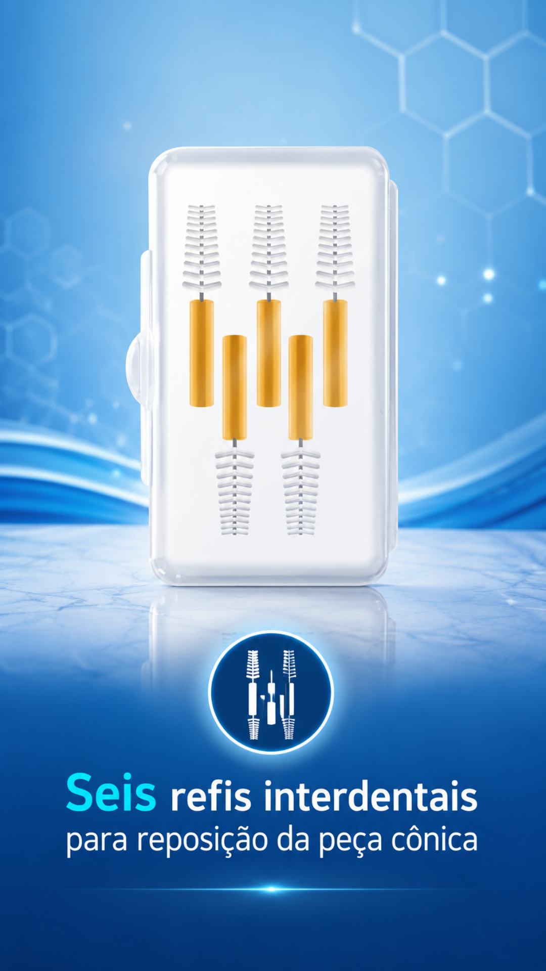 Kit Interdental Orto Dentalclean para Aparelho Ortodôntico 8